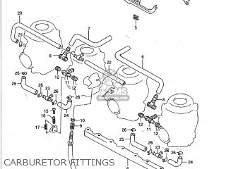 CARBURETOR FITTINGS - GSXR600W 1992 (N) USA (E03)