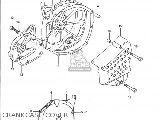 CRANKCASE COVER - GSXR600W 1992 (N) USA (E03)