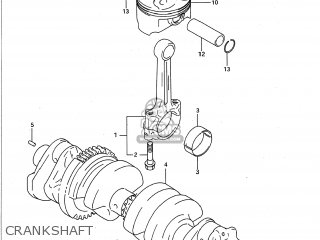 CRANKSHAFT - GSXR600W 1992 (N) USA (E03)
