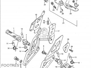 FOOTREST - GSXR600W 1992 (N) USA (E03)