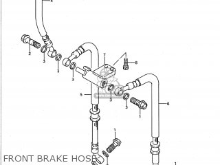 FRONT BRAKE HOSE - GSXR600W 1992 (N) USA (E03)