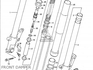 FRONT DAMPER - GSXR600W 1992 (N) USA (E03)