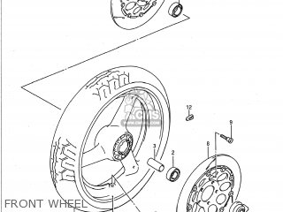 FRONT WHEEL - GSXR600W 1992 (N) USA (E03)