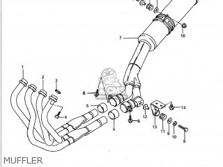 MUFFLER - GSXR600W 1992 (N) USA (E03)
