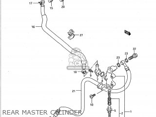 REAR MASTER CYLINDER - GSXR600W 1992 (N) USA (E03)