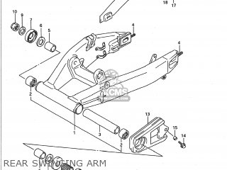 REAR SWINGING ARM - GSXR600W 1992 (N) USA (E03)