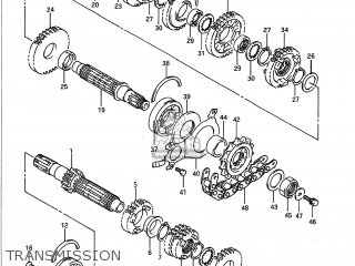 TRANSMISSION - GSXR600W 1992 (N) USA (E03)