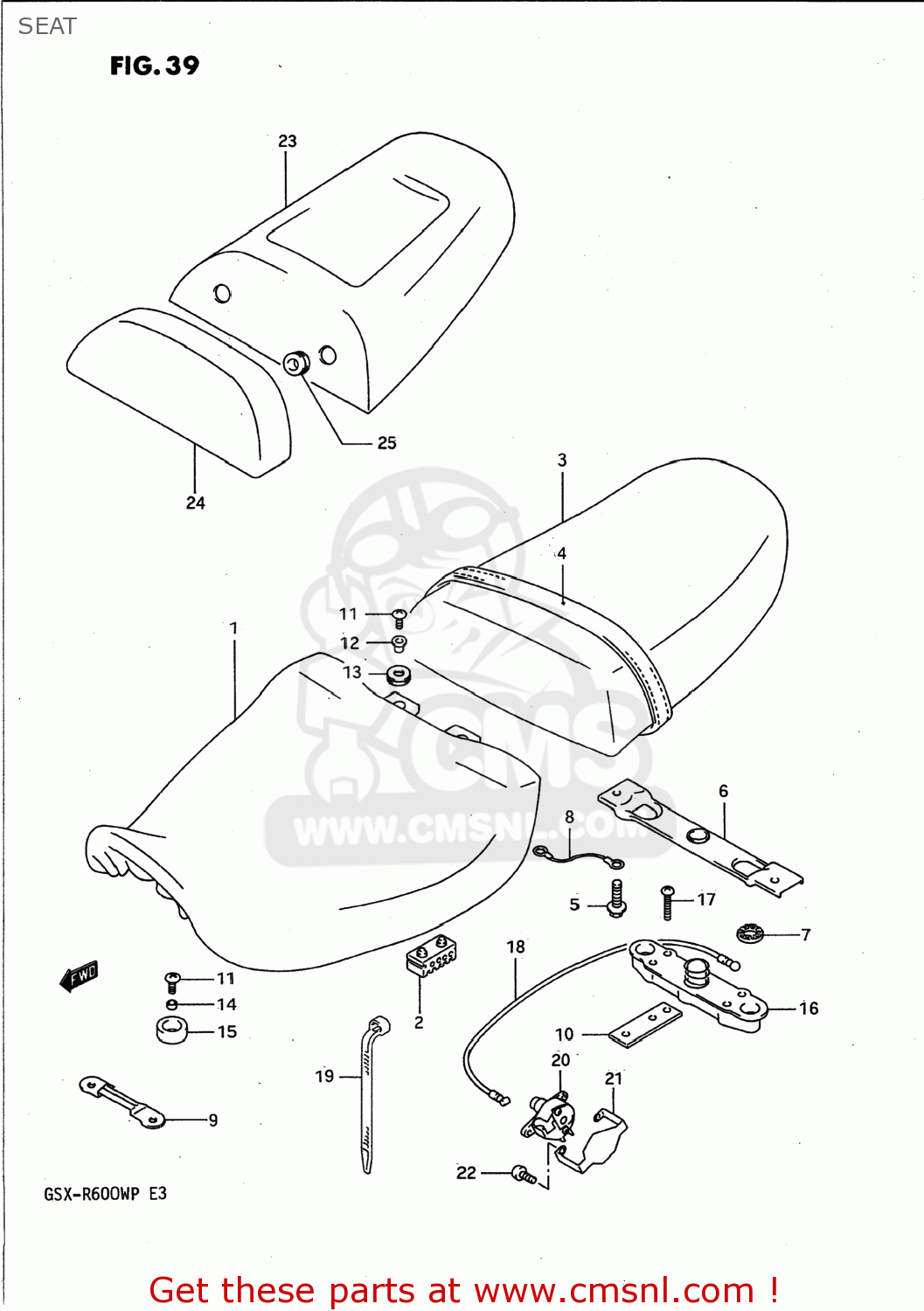 SEAT GSXR600W 1993 (P) USA (E03)