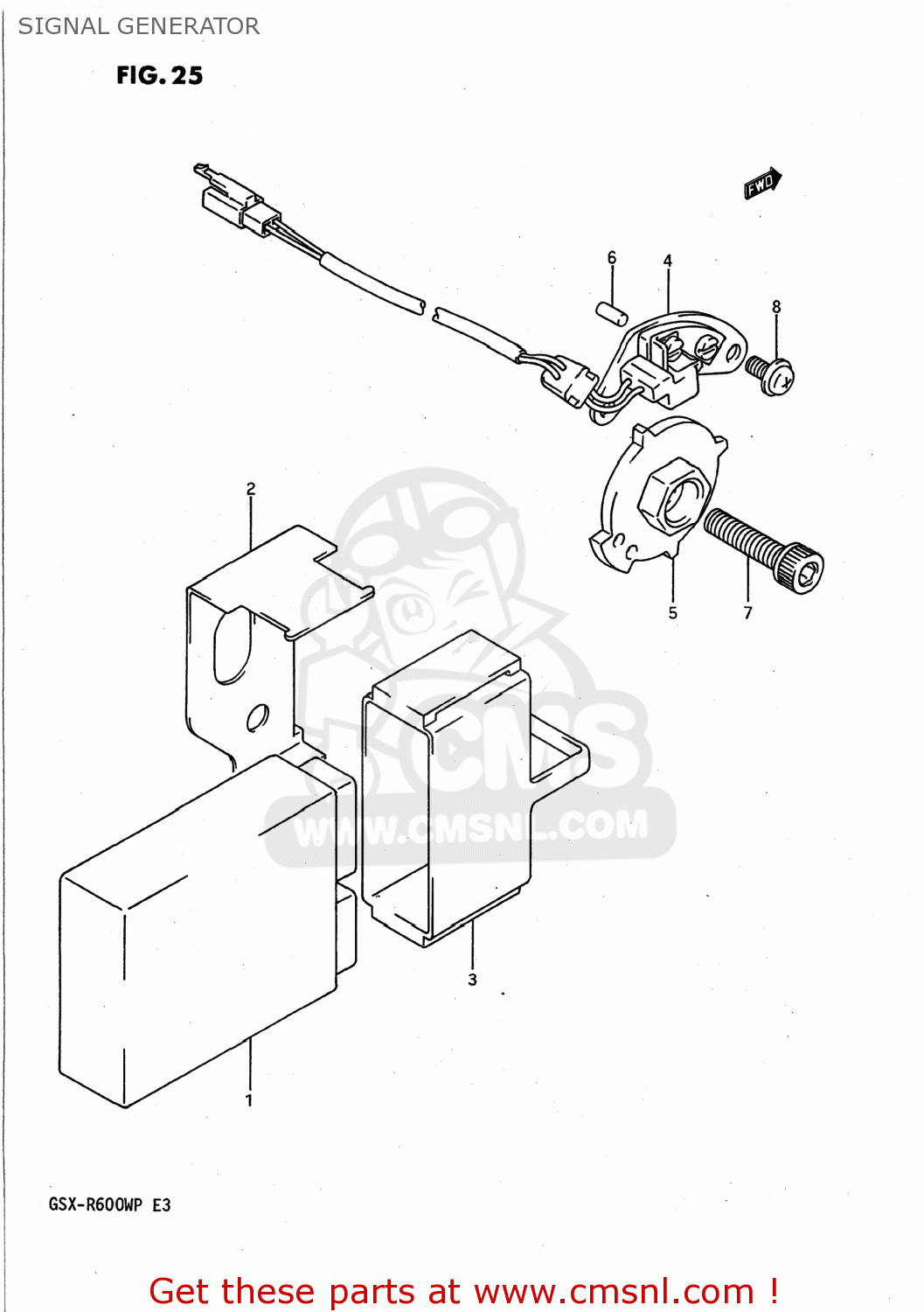 SIGNAL GENERATOR GSXR600W 1993 (P) USA (E03)