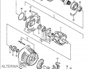 ALTERNATOR - GSXR600W 1993 (P) USA (E03)