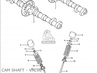 CAM SHAFT - VALVE - GSXR600W 1993 (P) USA (E03)