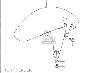 FRONT FENDER - GSXR600W 1993 (P) USA (E03)