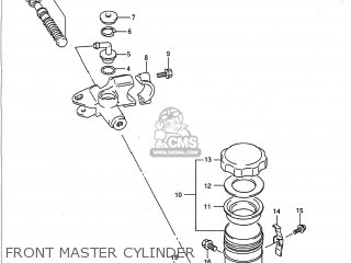 FRONT MASTER CYLINDER - GSXR600W 1993 (P) USA (E03)