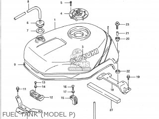 FUEL TANK (MODEL P) - GSXR600W 1993 (P) USA (E03)