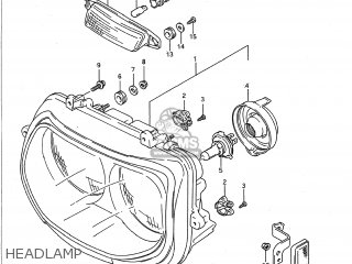 HEADLAMP - GSXR600W 1993 (P) USA (E03)