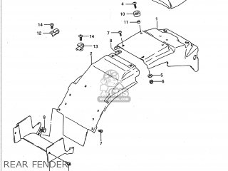 REAR FENDER - GSXR600W 1993 (P) USA (E03)
