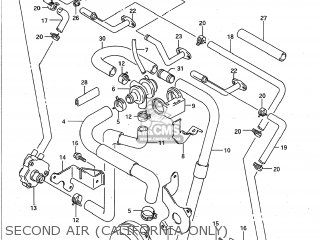 SECOND AIR (CALIFORNIA ONLY) - GSXR600W 1993 (P) USA (E03)