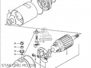 STARTING MOTOR - GSXR600W 1993 (P) USA (E03)