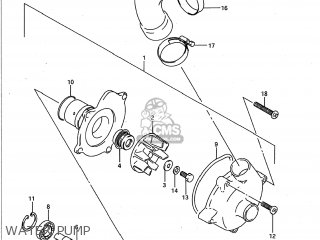 WATER PUMP - GSXR600W 1993 (P) USA (E03)