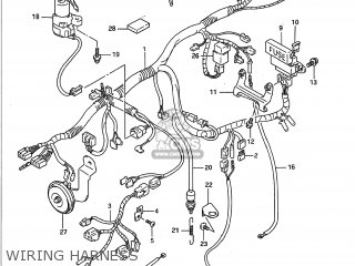 WIRING HARNESS - GSXR600W 1993 (P) USA (E03)