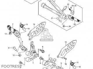 FOOTREST - GSXR600X 2004 (K4) USA (E03)