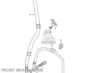 FRONT BRAKE HOSE - GSXR600X 2004 (K4) USA (E03)