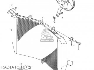 RADIATOR - GSXR600X 2004 (K4) USA (E03)