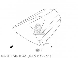 SEAT TAIL BOX (GSX-R600K4) - GSXR600X 2004 (K4) USA (E03)