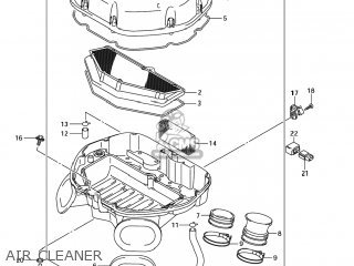 AIR CLEANER - GSXR600X 2005 (K5) USA (E03)