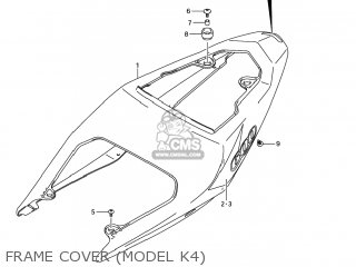 FRAME COVER (MODEL K4) - GSXR600X 2005 (K5) USA (E03)