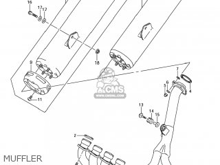 MUFFLER - GSXR600X 2005 (K5) USA (E03)