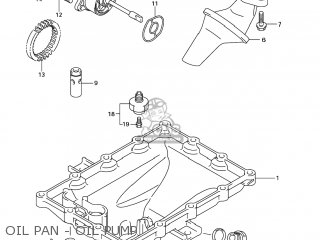OIL PAN - OIL PUMP - GSXR600X 2005 (K5) USA (E03)
