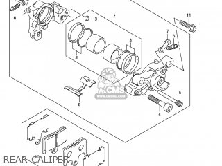 REAR CALIPER - GSXR600X 2005 (K5) USA (E03)
