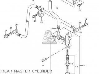 REAR MASTER CYLINDER - GSXR600X 2005 (K5) USA (E03)
