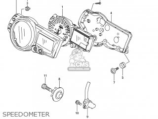 SPEEDOMETER - GSXR600X 2005 (K5) USA (E03)