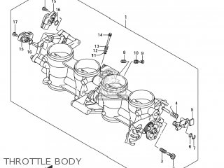 THROTTLE BODY - GSXR600X 2005 (K5) USA (E03)
