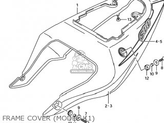 FRAME COVER (MODEL K1) - GSXR600Z 2001 (K1) USA (E03)