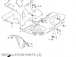 INSTALLATION PARTS (2) - GSXR600Z 2001 (K1) USA (E03)