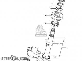 STEERING STEM - GSXR600Z 2001 (K1) USA (E03)