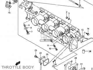 THROTTLE BODY - GSXR600Z 2001 (K1) USA (E03)