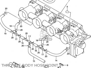 THROTTLE BODY HOSE/JOINT - GSXR600Z 2001 (K1) USA (E03)