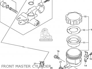 FRONT MASTER CYLINDER - GSXR600Z 2002 (K2) USA (E03)
