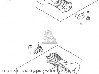 TURN SIGNAL LAMP (MODEL K2/K3) - GSXR600Z 2002 (K2) USA (E03)