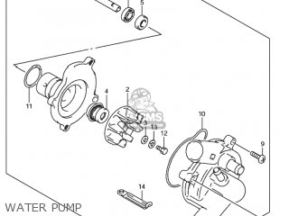WATER PUMP - GSXR600Z 2002 (K2) USA (E03)