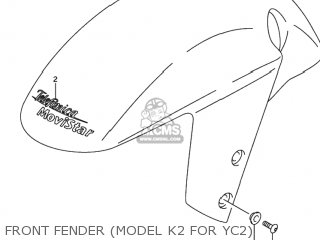 FRONT FENDER (MODEL K2 FOR YC2) - GSXR600Z 2003 (K3) USA (E03)