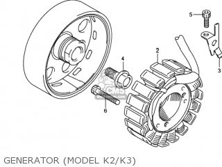 GENERATOR (MODEL K2/K3) - GSXR600Z 2003 (K3) USA (E03)