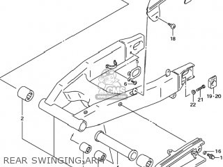 REAR SWINGING ARM - GSXR600Z 2003 (K3) USA (E03)