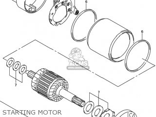 STARTING MOTOR - GSXR600Z 2003 (K3) USA (E03)
