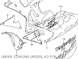 UNDER COWLING (MODEL K2 FOR YC2) - GSXR600Z 2003 (K3) USA (E03)