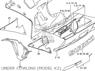 UNDER COWLING (MODEL K2) - GSXR600Z 2003 (K3) USA (E03)